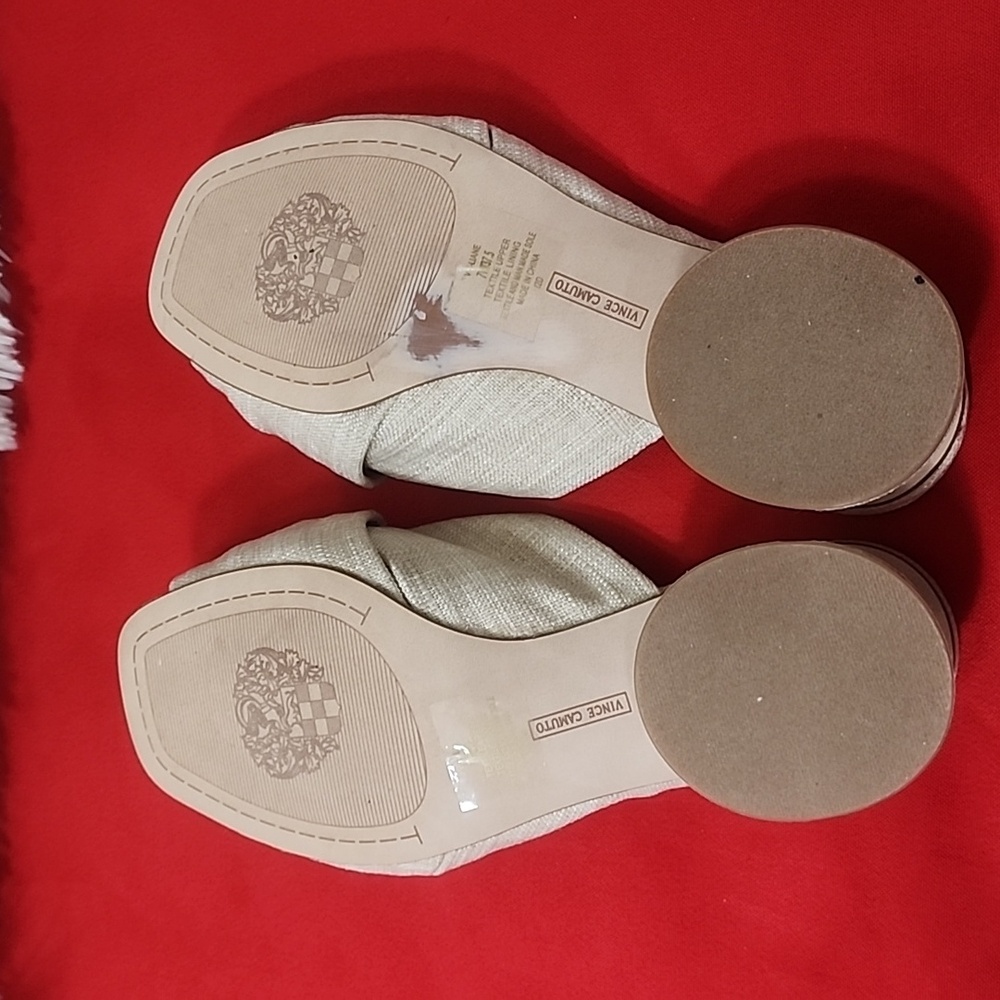 Vince Camuto Liane Tan Mules with Knotted Detail - Picture 8 of 10
